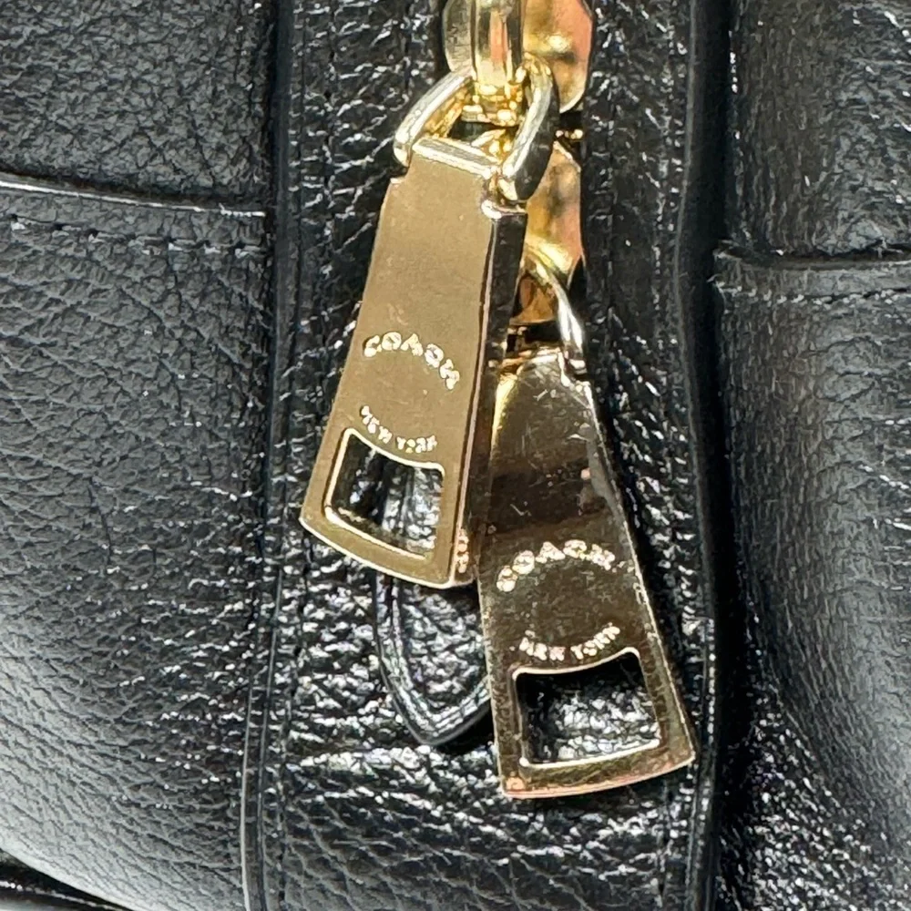 COACH MERCER SATCHEL BLACK LEATHER BAG - Picture 9 of 9